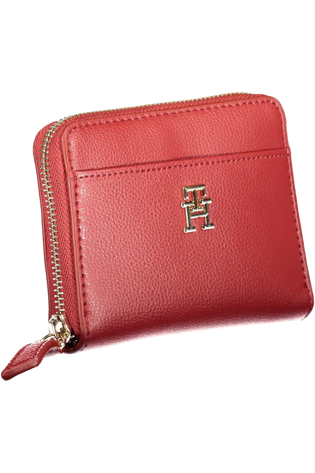 Red Polyester Women Wallet