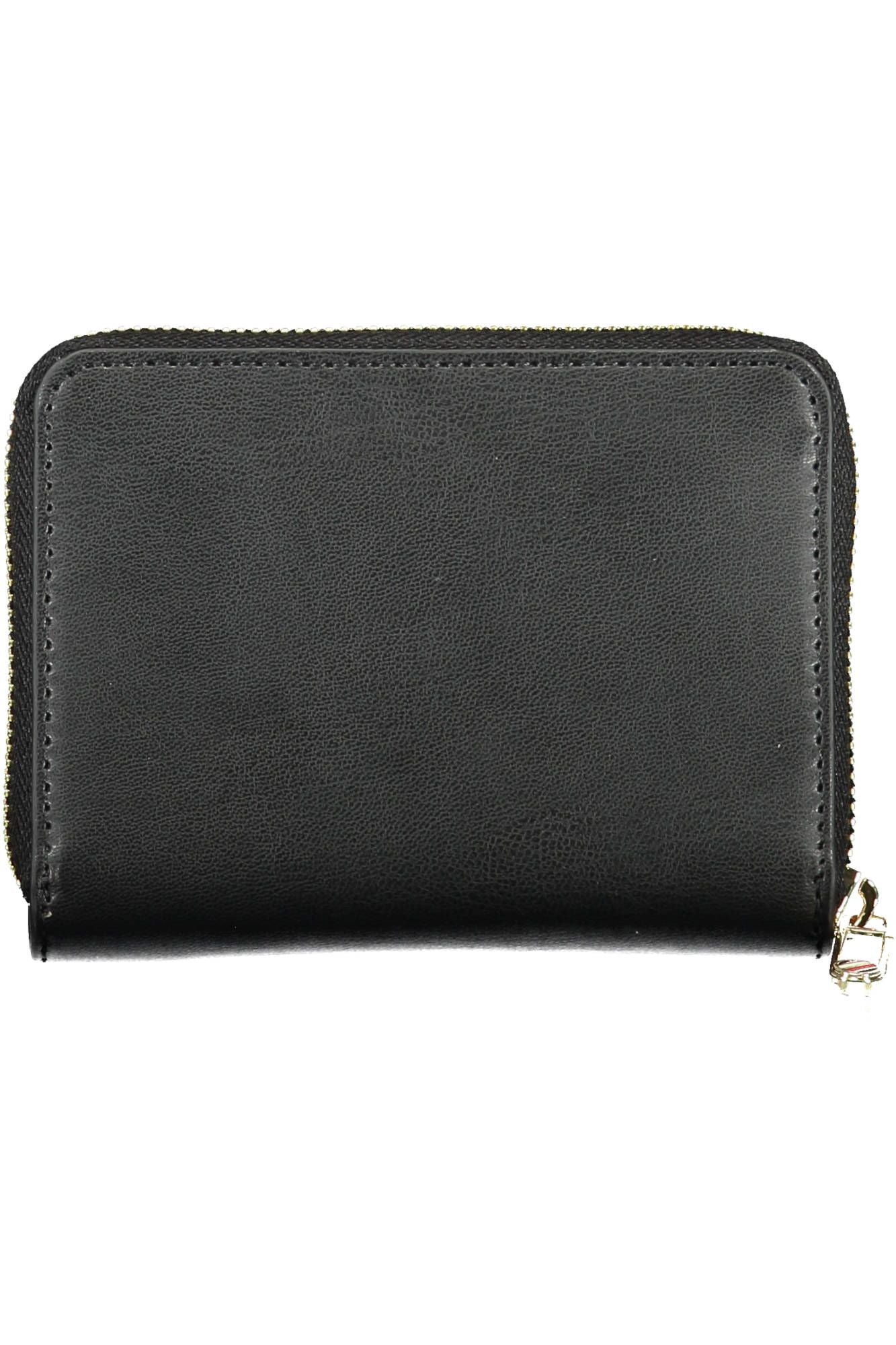 Black Polyurethane Women Wallet