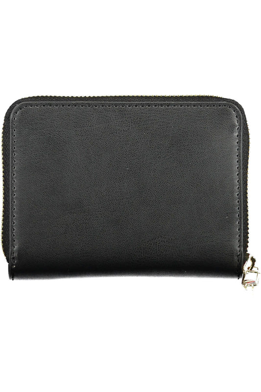 Black Polyurethane Women Wallet