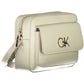 White Polyester Women Handbag