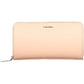 Pink Polyurethane Women Wallet