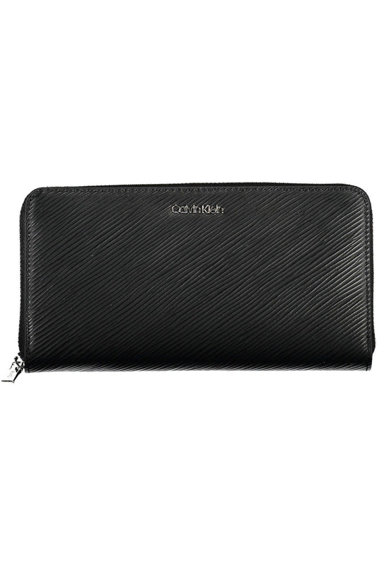 Black Polyurethane Women Wallet