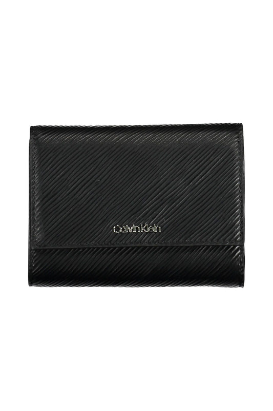 Black Polyurethane Women Wallet