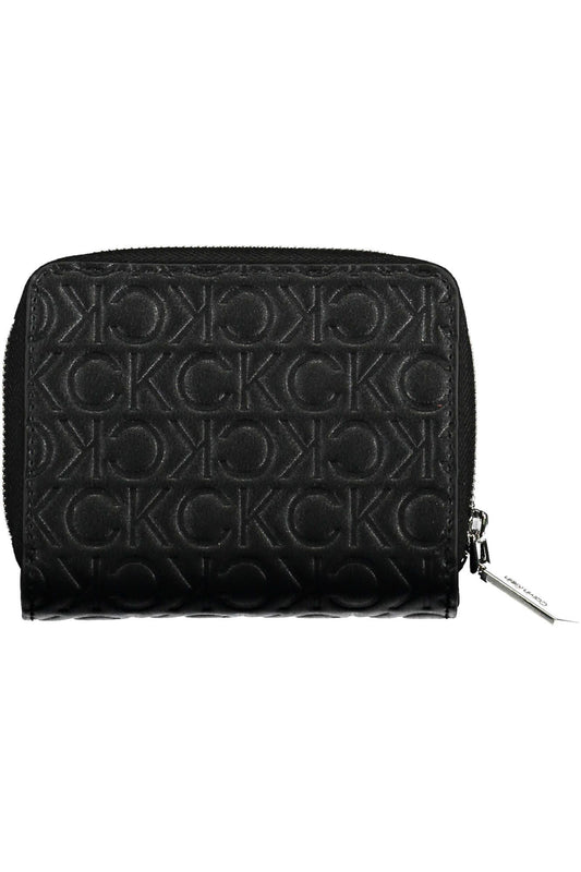 Black Polyester Women Wallet