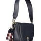 Blue Polyester Women Handbag