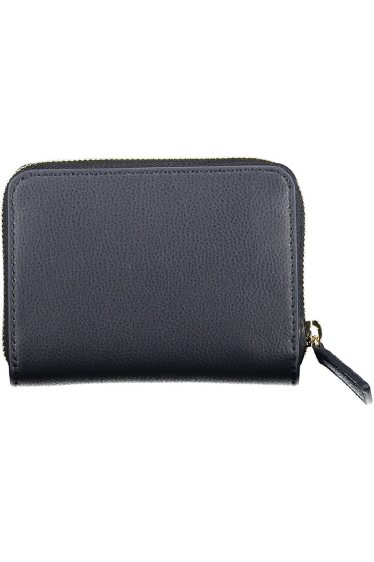 Blue Polyester Women Wallet