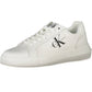 White Polyester Men Sneaker