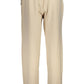 Beige Cotton Women Pant