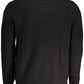Black Cotton Men Sweater