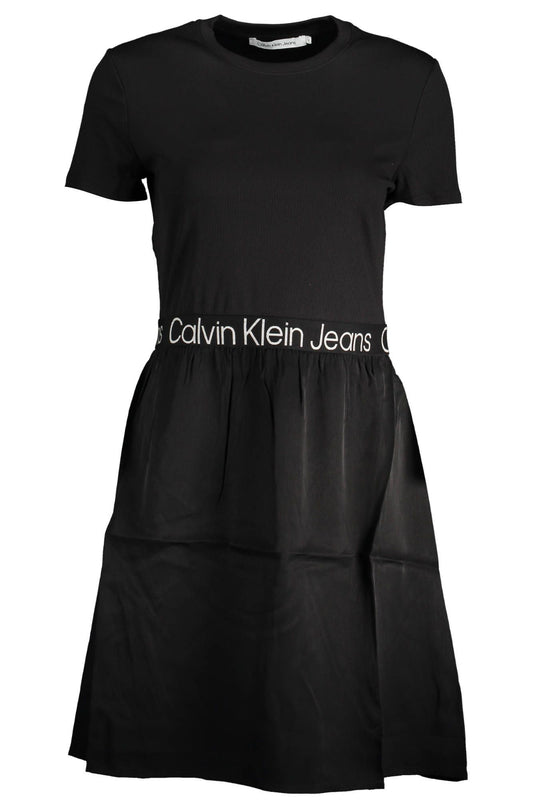 Black Polyester Women Dress