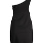 Black Elastane Women Dress