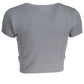Gray Cotton Women T-Shirt