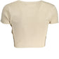 Beige Cotton Women T-Shirt