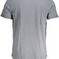 Gray Cotton Men T-Shirt