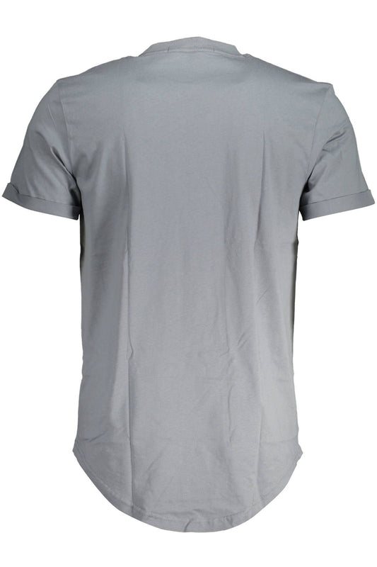 Gray Cotton Men T-Shirt