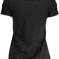 Black Cotton Women T-Shirt