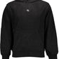 Black Cotton Men Sweater