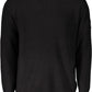 Black Cotton Men Sweater
