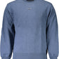 Blue Cotton Men Sweater