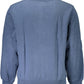 Blue Cotton Men Sweater