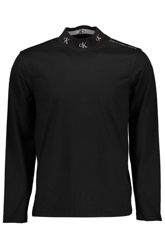 Black Cotton Men T-Shirt