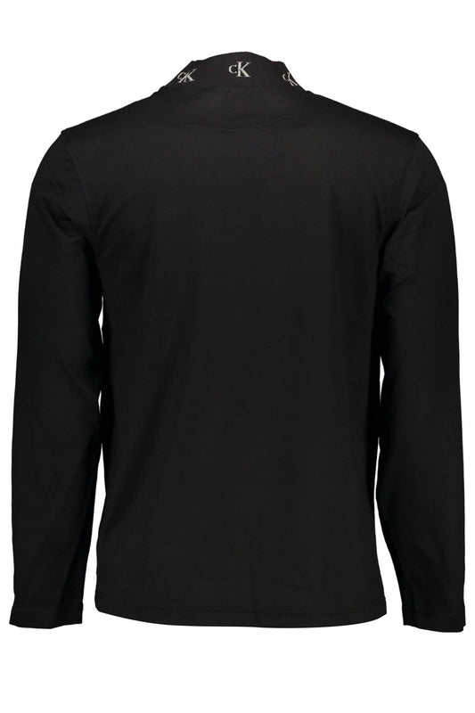 Black Cotton Men T-Shirt