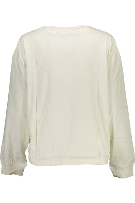 White Cotton Women T-Shirt