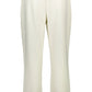 White Cotton Women Sports Trouser
