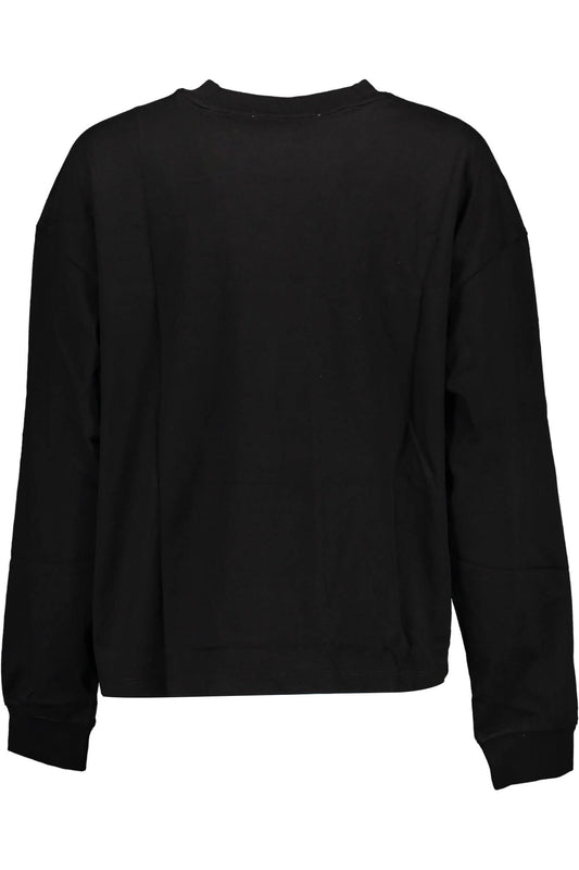 Black Cotton Women T-Shirt