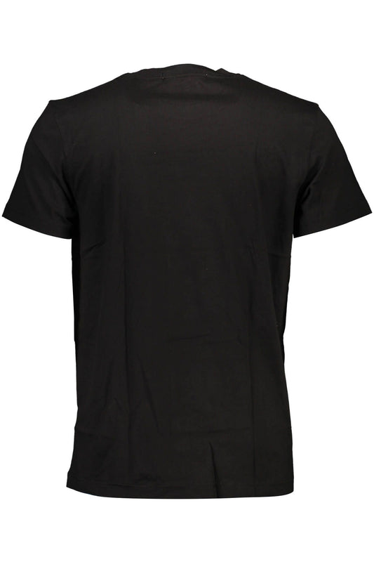 Black Cotton Men T-Shirt