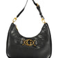 Black Polyurethane Women Handbag