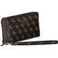 Brown Polyurethane Women Wallet