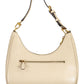 Beige Polyurethane Women Handbag