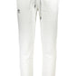 White Cotton Men Sports Pants