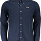 Blue Cotton Men Shirt