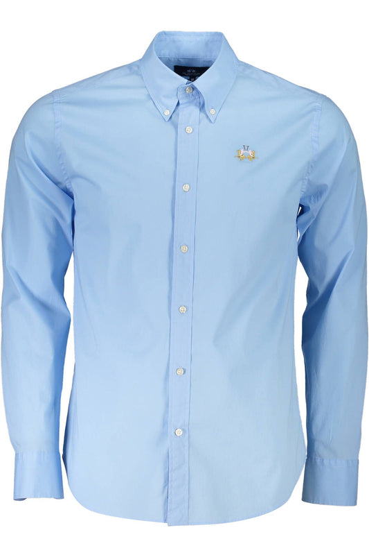 Light Blue Cotton Men Shirt