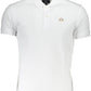 White Cotton Men Polo Shirt