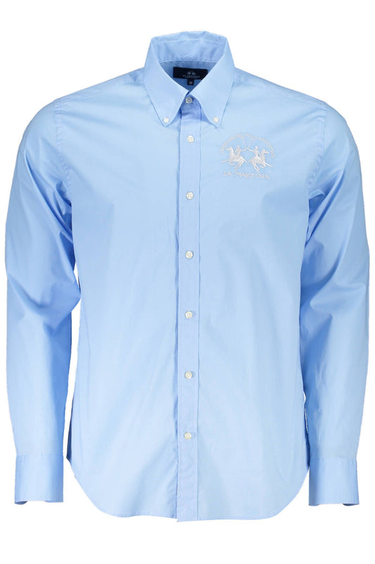 Light Blue Cotton Men Shirt