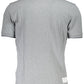 Gray Cotton Men Polo