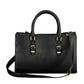 Black Polyurethane Women Handbag