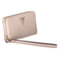 Pink Polyurethane Women Wallet