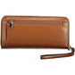 Brown Polyurethane Women Wallet