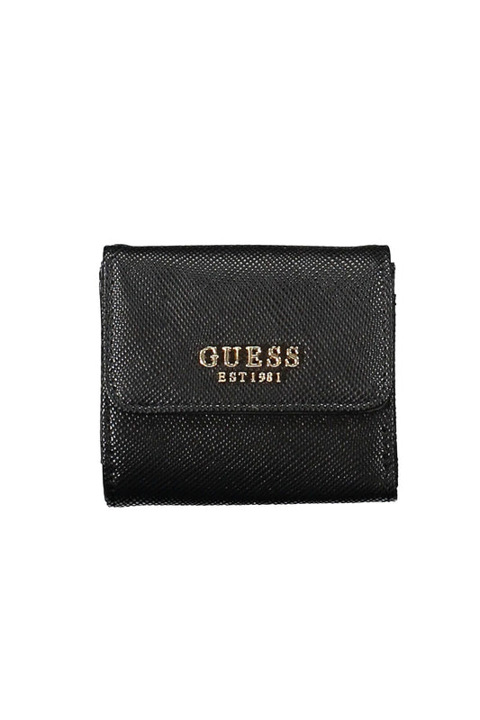 Black Polyurethane Women Wallet
