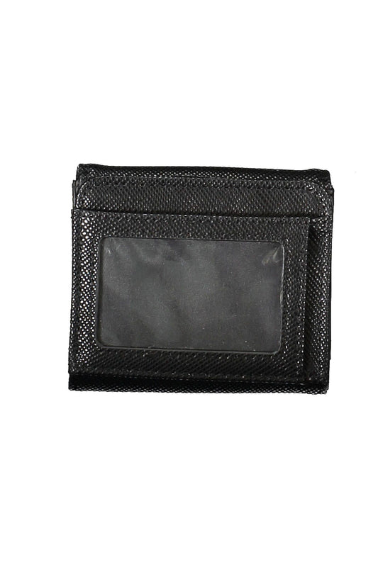 Black Polyurethane Women Wallet
