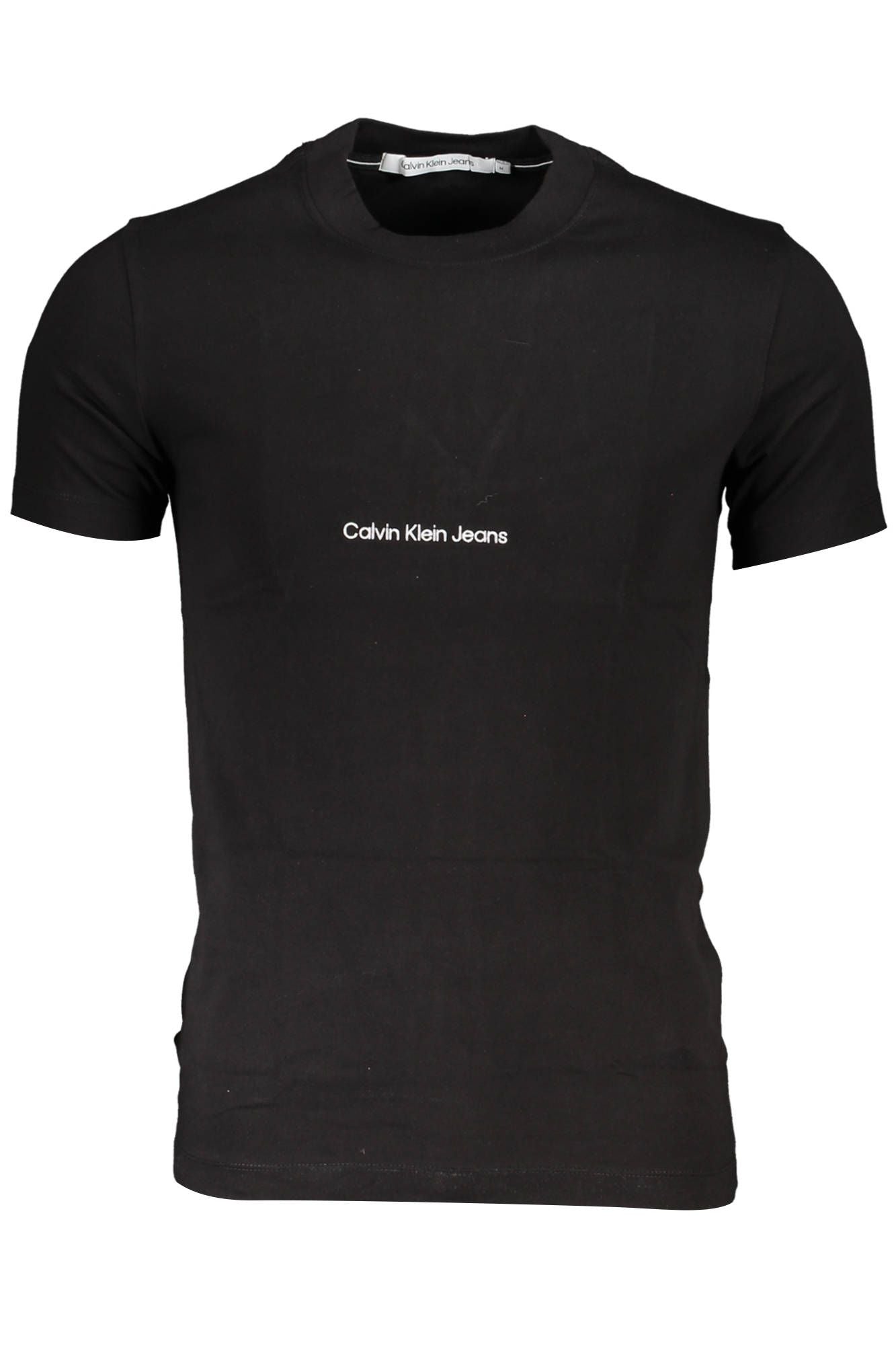 Black Cotton Men T-Shirt