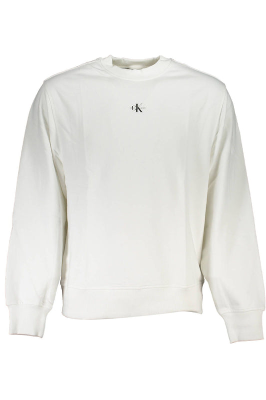 White Cotton Men Sweater