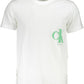 White Cotton Men T-Shirt