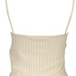 Beige Elastane Women Top