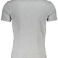 Gray Cotton Men T-Shirt