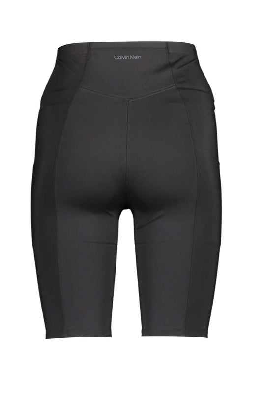 Black Polyester Women Short